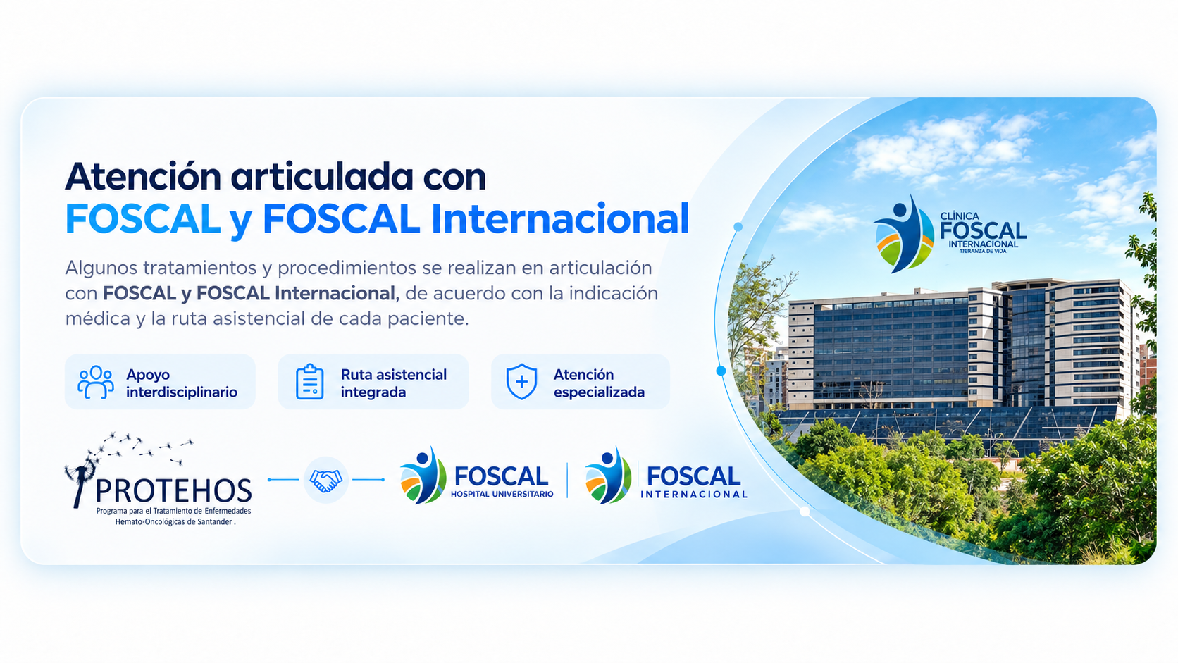Atención articulada entre PROTEHOS, FOSCAL y FOSCAL Internacional